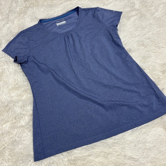 COLUMBIA Womens Omni-Wick Short Sleeve T-Shirt Top Blue Size XL - Picture 1 of 10